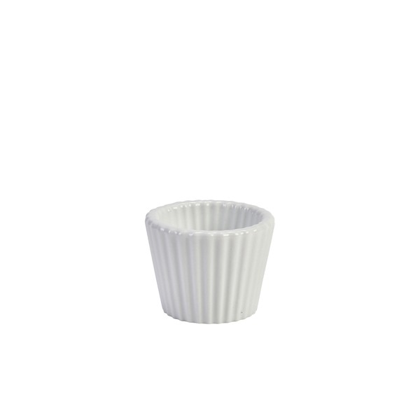 Genware Porcelain Fluted Ramekin 5.8cm/2.25"