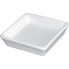 Olympia Whiteware Mini Dish Flat Square White 8x8x2cm (Box 12)