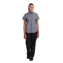 Chef Works Ladies Cool Vent Chefs Shirt Grey