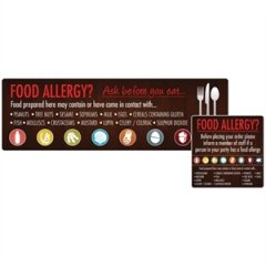 Food Allergen Window and Wall Stickers (8pp)