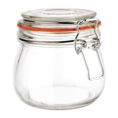 Vogue Preserving Jar with Clip - 0.5Ltr