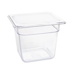 Vogue Polycarbonate 1/6 Gastronorm Container 150mm Clear