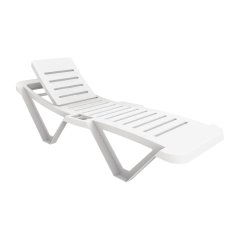 Resol Sun Lounger White (Pack of 2)