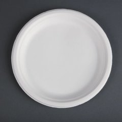 Compostable Bagasse Plates Round 10" (Pack of 50)