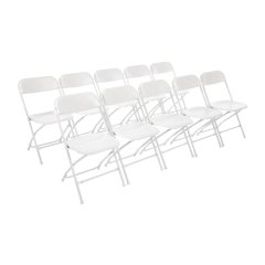 Folding Chair White (Pack of 10)