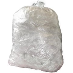 Jantex Medium Duty Recycled Bin Bag 12kg 90ltr Clear Pack of 200