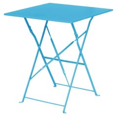 Bolero Seaside Blue Pavement Style Steel Table Square