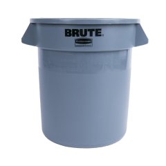 Rubbermaid Round Brute Container Grey 37.9Ltr