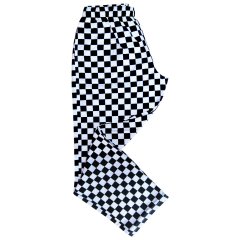 Chef's Trousers Large Black Check