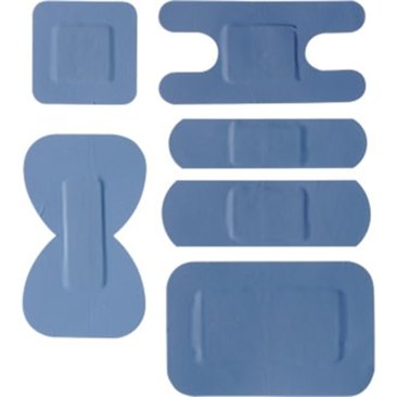 Blue Detectable Plasters Assorted (Pack 100)