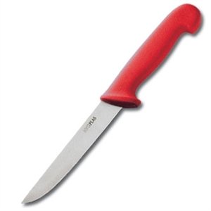 Hygiplas Boning Knife Stiff Blade Red - 6