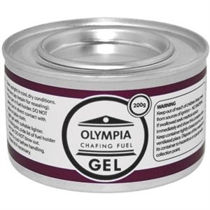 Olympia Chafing Gel Ethanol - 200g Tin (Pack 12)