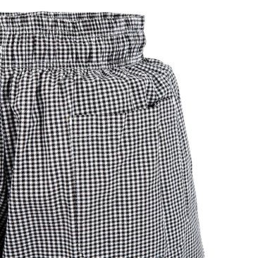 Chef Works Essential Baggy Pants Small Black Check