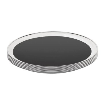 Olympia Stainless Steel Round Non-Slip Bar Tray 305mm