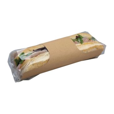 Colpac Clasp Clip Kraft Baguette Sandwich Pack (Pack 500)