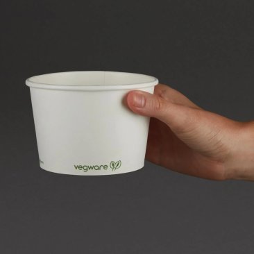 Vegware Compostable Hot Food Pots 455ml / 16oz (Pack of 500)