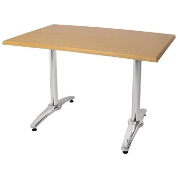 Bolero Aluminium Twin Leg Table Base (Pack of 2)