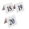 Table Number Sign Black/White - Set 11-20
