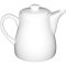 Olympia Whiteware Tea Pot - 28oz (Box 4)