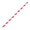 Compostable Bendy Paper Straws Red Stripes (Pack of 250)